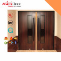 Solid Wooden Fire Rated Simple Double Door Designs With BM TRADA